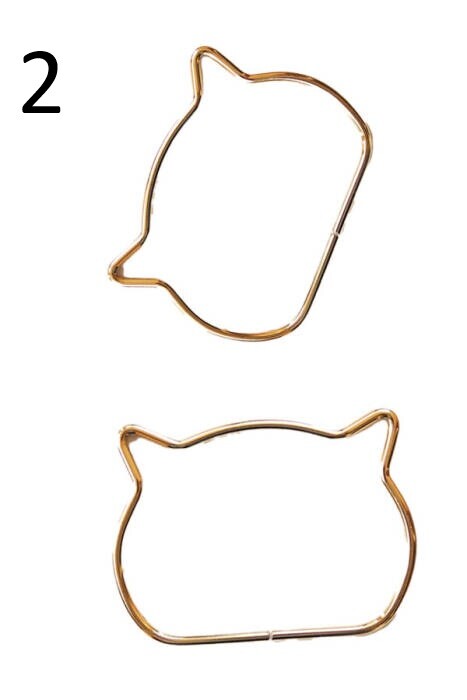 GORA, METAL ÇANTA SAPI KEDİ MODEL 11 CM - 2