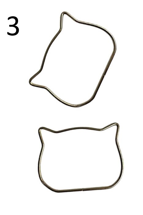 GORA, METAL ÇANTA SAPI KEDİ MODEL 11 CM - 3