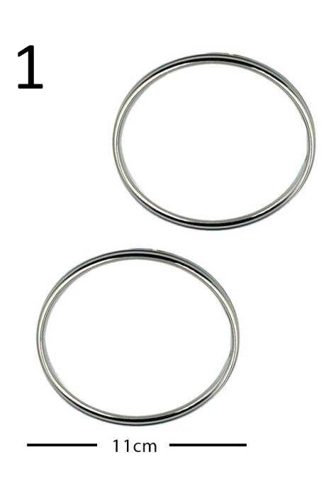 Gora,11cm*6mm Metal Yuvarlak Çanta Sapı
