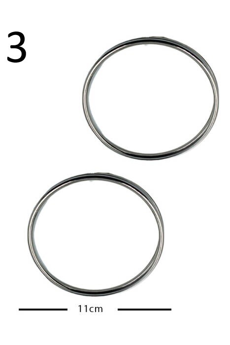 GORA, METAL ÇANTA SAPI YUVARLAK MODEL 11 CM - 3