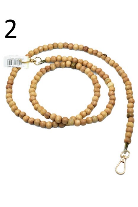 GORA,120 CM AHŞAP BONCUK ÇANTA SAPI - GORA (1)