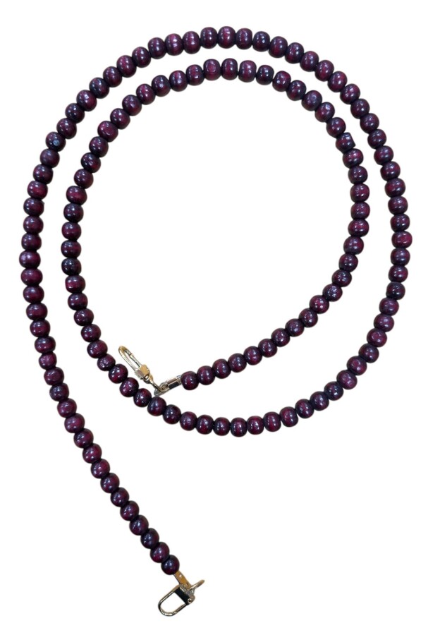 GORA,120 CM AHŞAP BONCUK ÇANTA SAPI - GORA