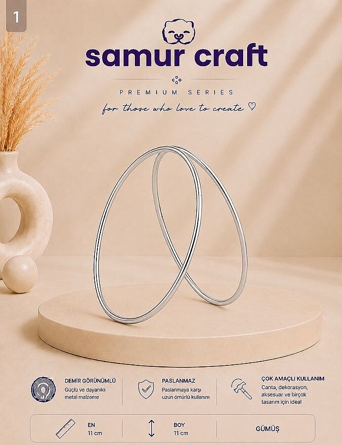 GORA, METAL ÇANTA SAPI YUVARLAK MODEL 11 CM - 