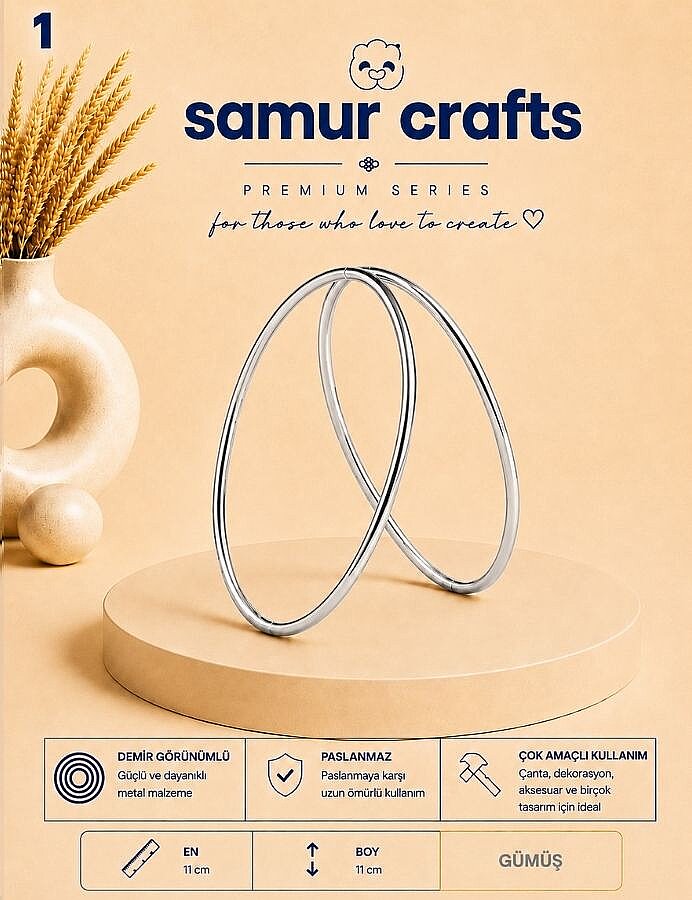 GORA, METAL ÇANTA SAPI YUVARLAK MODEL 11 CM - 