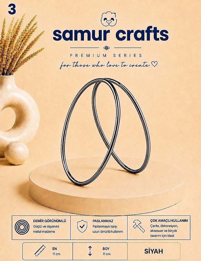 GORA, METAL ÇANTA SAPI YUVARLAK MODEL 11 CM - 4