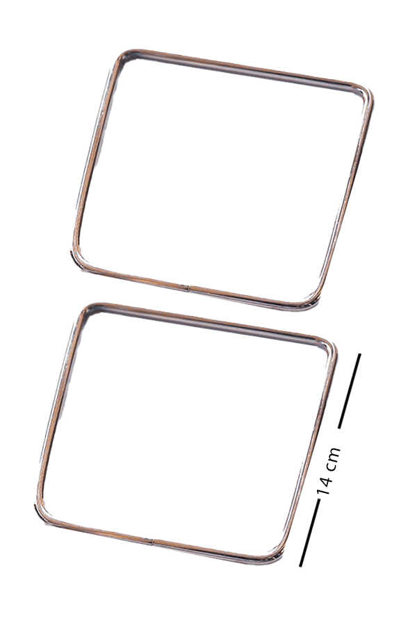 Gora,14 Cm Metal Kare Çanta Sapı