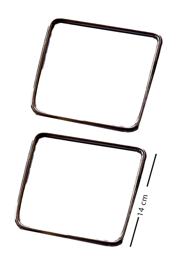 GORA, METAL ÇANTA SAPI KARE MODEL 14 CM - 3