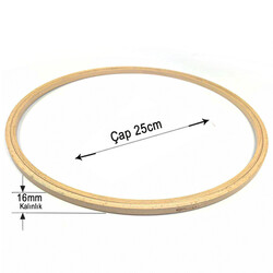 NURGE,6 NO 16 MM DÜZ AĞAÇ KASNAK 140-6 - NURGE