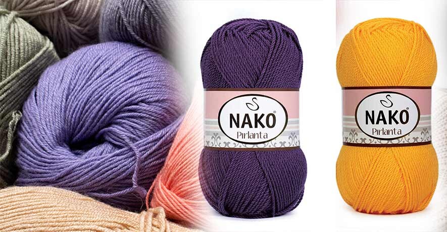 Nako Pırlanta | Tüylenme Yapmayan Premium Mikro Akrilik Örgü İpi - Hobiso