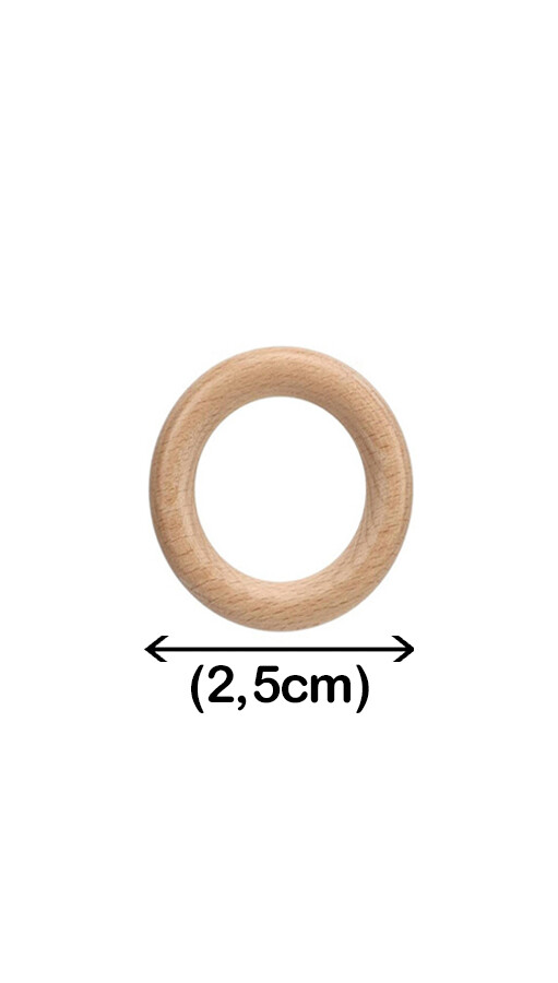 GORA,02,5 CM AHŞAP HALKA - GORA