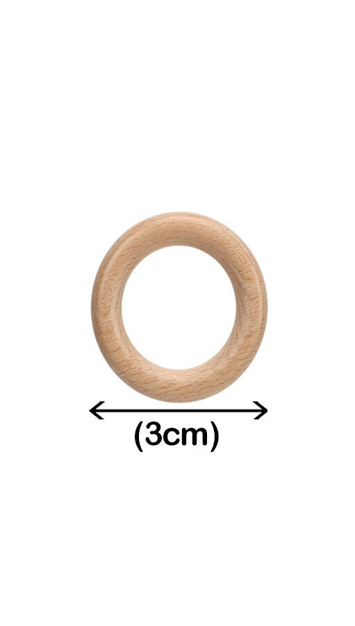 GORA,03 CM AHŞAP HALKA - GORA