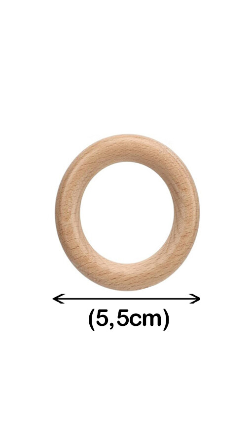 GORA,05,5 CM AHŞAP HALKA - GORA