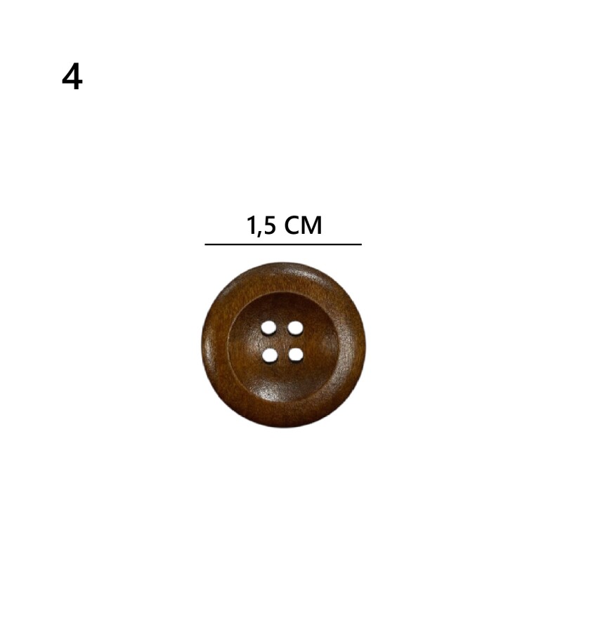 GORA,AHŞAP TAKIM DÜĞME - 4