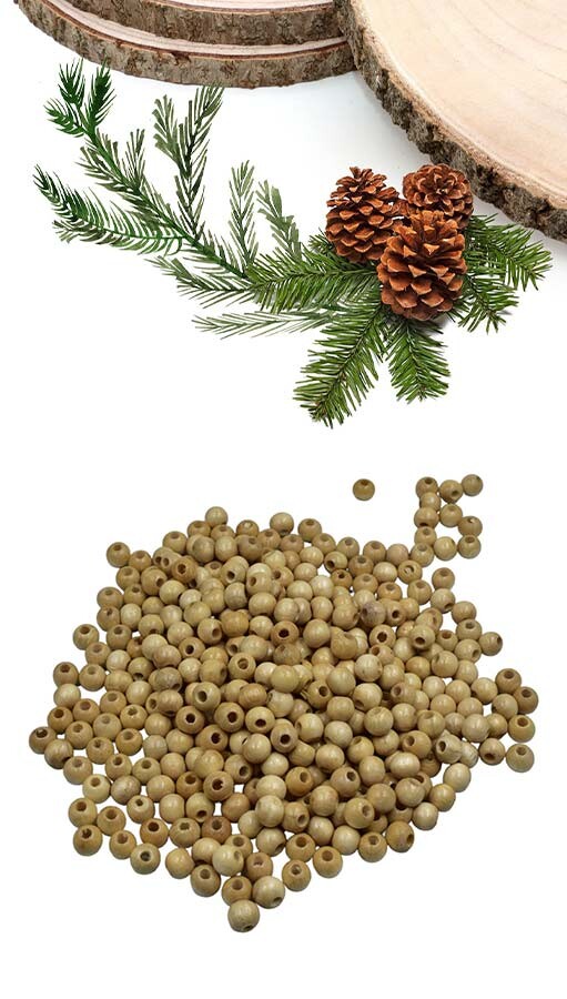 GORA,08 MM AHŞAP BOYALI BONCUK - GORA