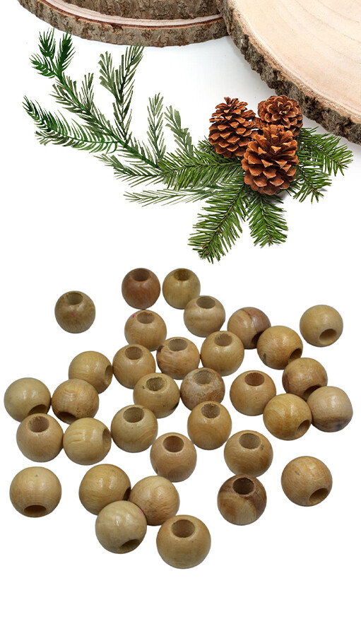 GORA,22 MM AHŞAP BOYALI BONCUK - GORA