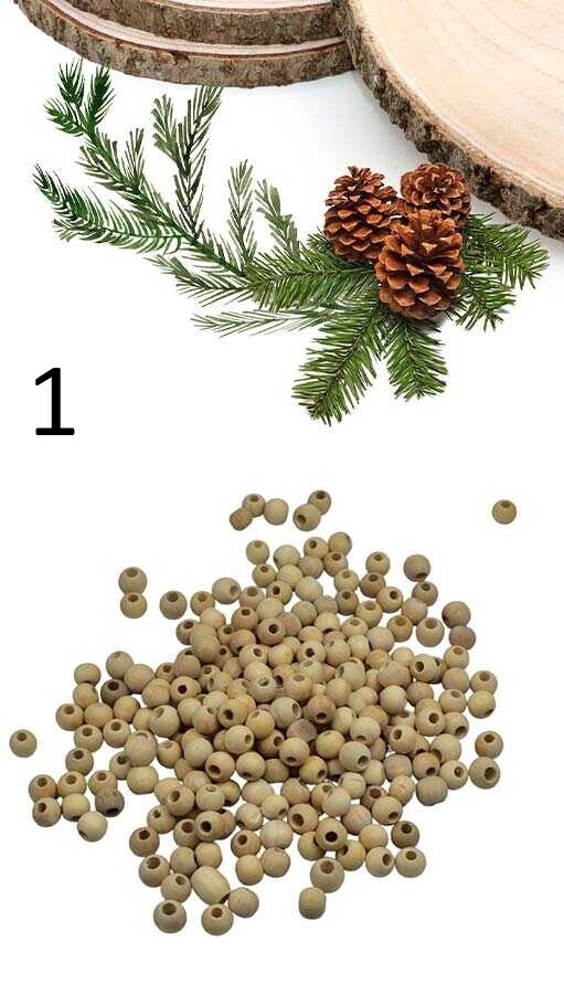 GORA,10 MM AHŞAP HAM BONCUK - 1