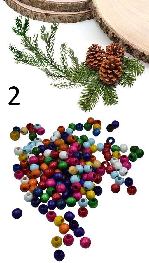 GORA,10 MM AHŞAP HAM BONCUK - 2