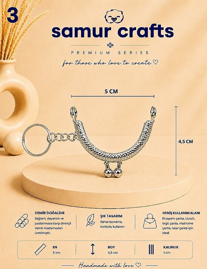 GORA,ANAHTARLIK CÜZDAN KLİPSİ 5 CM - 3