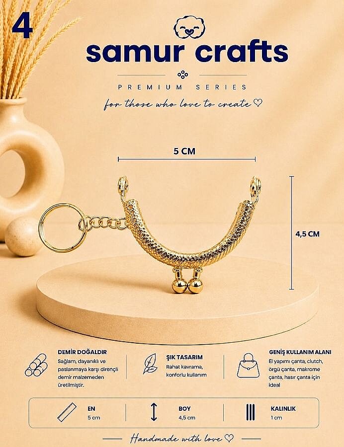 GORA,ANAHTARLIK CÜZDAN KLİPSİ 5 CM - 4