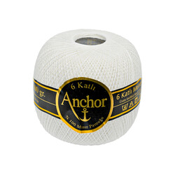 ANCHOR,100 GR 6 KAT DANTEL İPLİĞİ 60 NO BEYAZ - ANCHOR