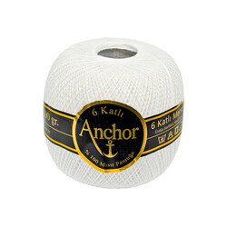 ANCHOR,100 GR 6 KAT DANTEL İPLİĞİ 70 NO BEYAZ - ANCHOR