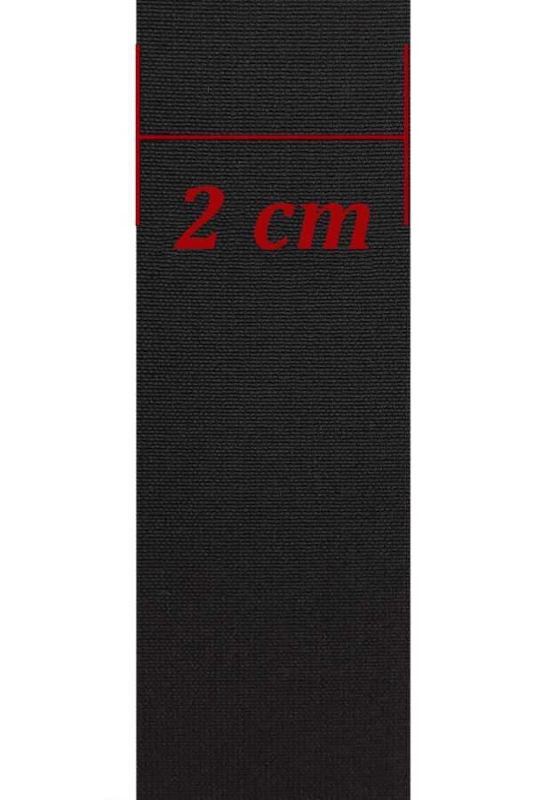 AZİM,20 MM DOKUMA PAÇA LASTİK SİYAH - 2