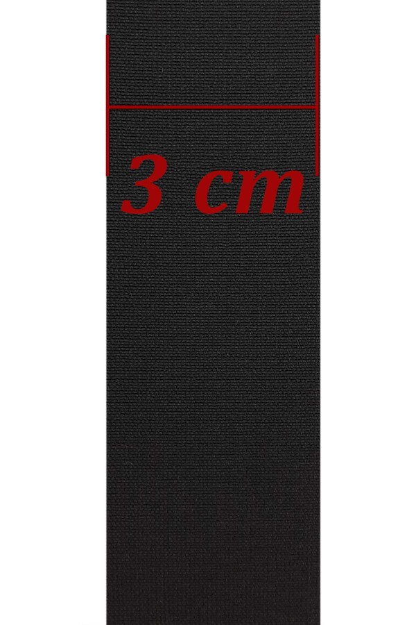 AZİM,30 MM DOKUMA PAÇA LASTİK SİYAH - 2