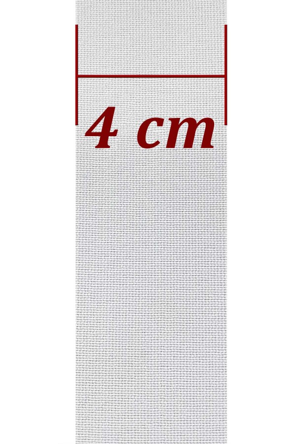 AZİM,40 MM DOKUMA PAÇA LASTİK BEYAZ - 2