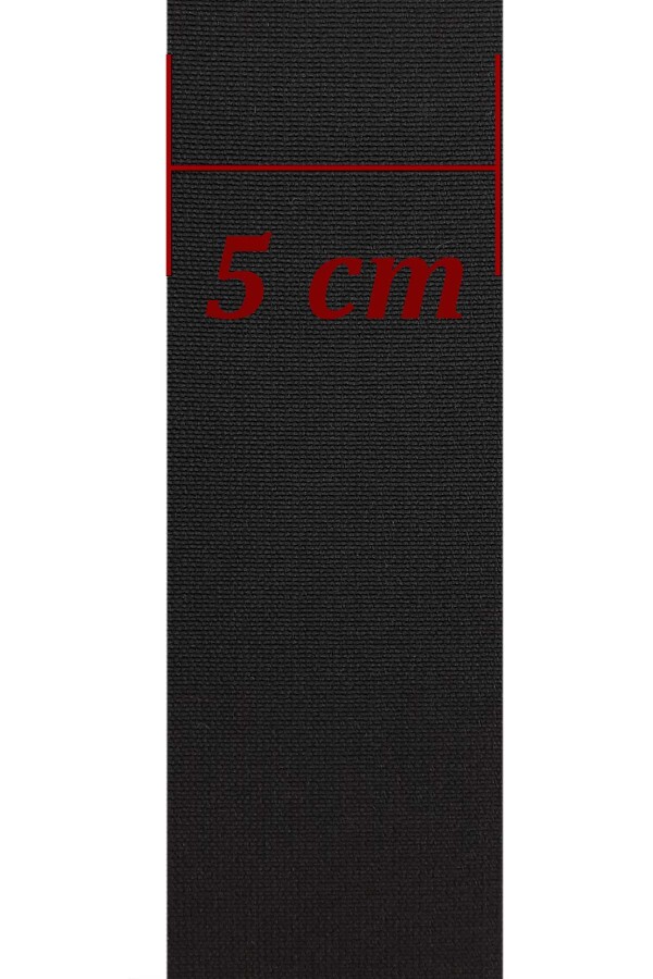 AZİM,50 MM DOKUMA PAÇA LASTİK SİYAH - 2