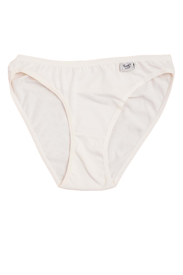 TUTKU,BAYAN ELASTAN DÜZ BİKİNİ NO:5 BEYAZ - Tutku