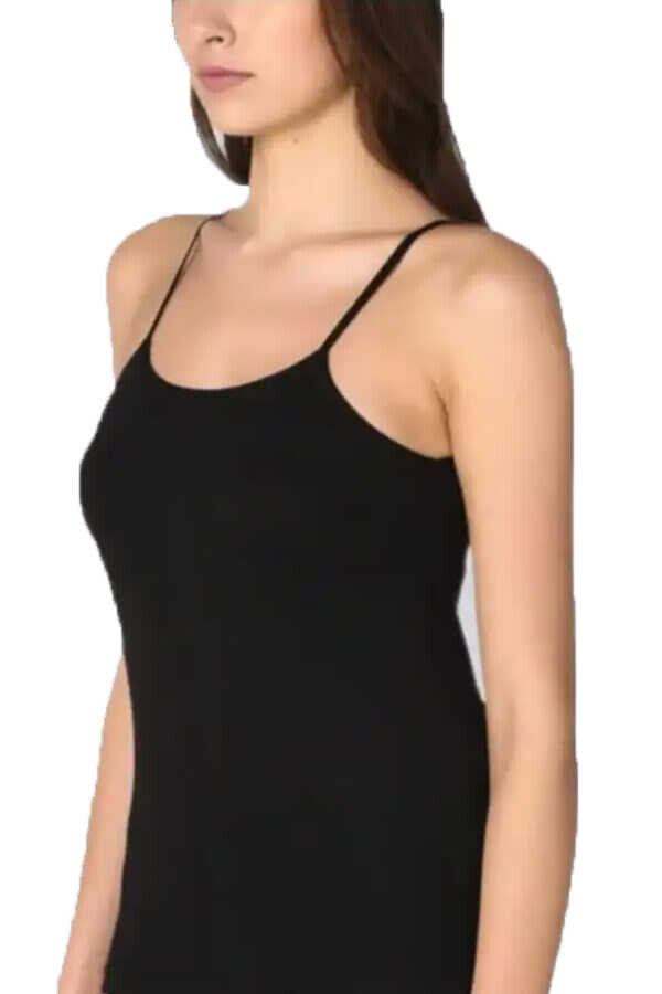 TUTKU,BAYAN İP ASKILI ATLET NO:4 SİYAH - Tutku