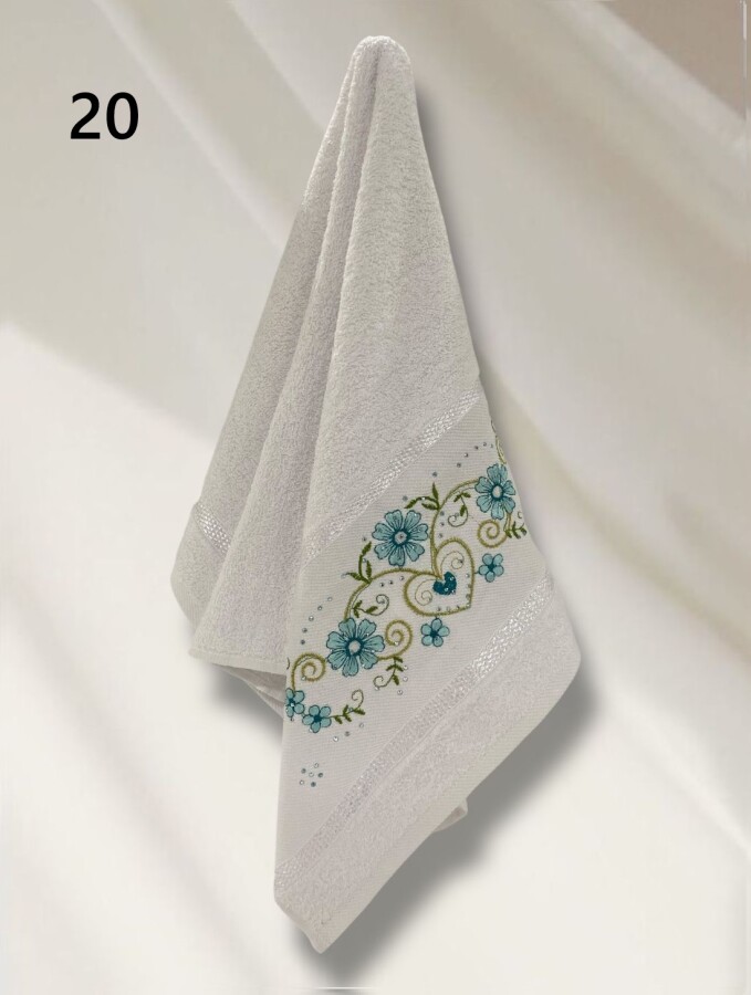 CANGÜL,50X90 NAKIŞLI TAŞLI HAVLU - 20