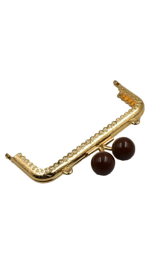 GORA,DİKDÖRTGEN BONCUKLU ÇANTA SAPI 16.5 CM (ALT-2) - 2