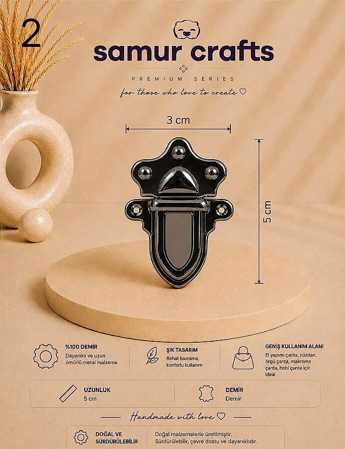 GORA,ÇANTA KİLİDİ KRAL MODEL - 3