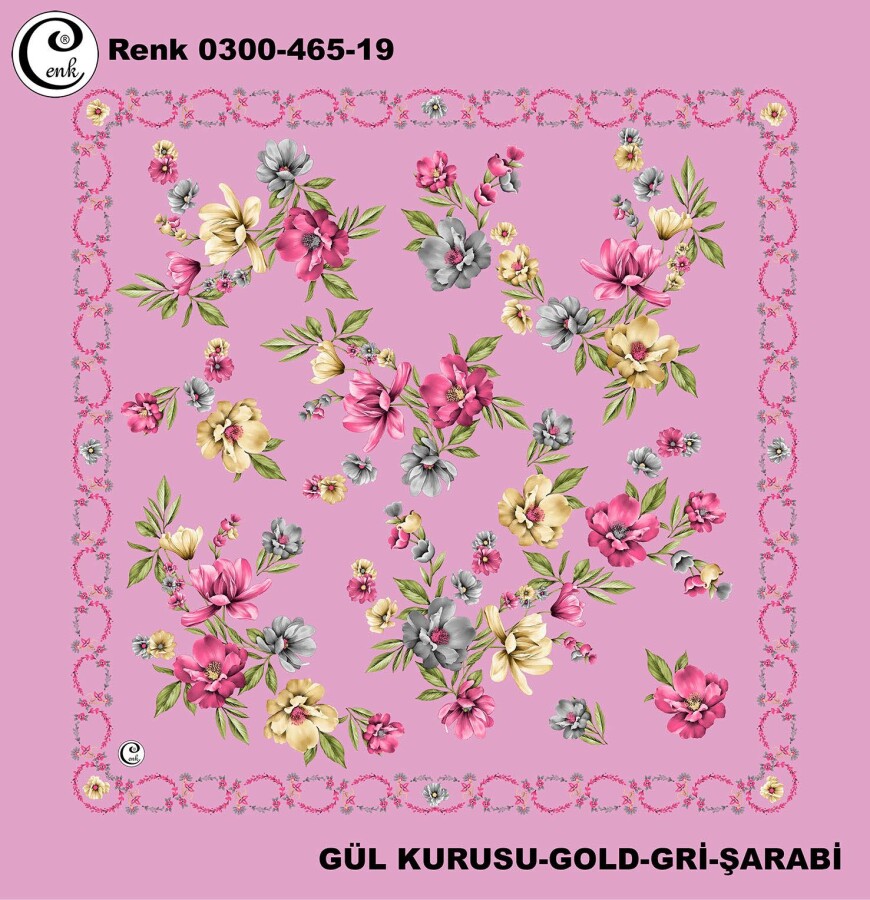 Cenk Desenli Yazma 100Cm 300-465-19 - CENK