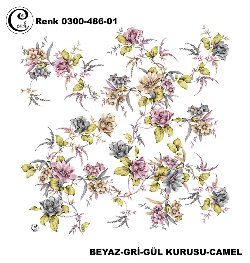 Cenk Desenli Yazma 100Cm 300-486-01 - CENK