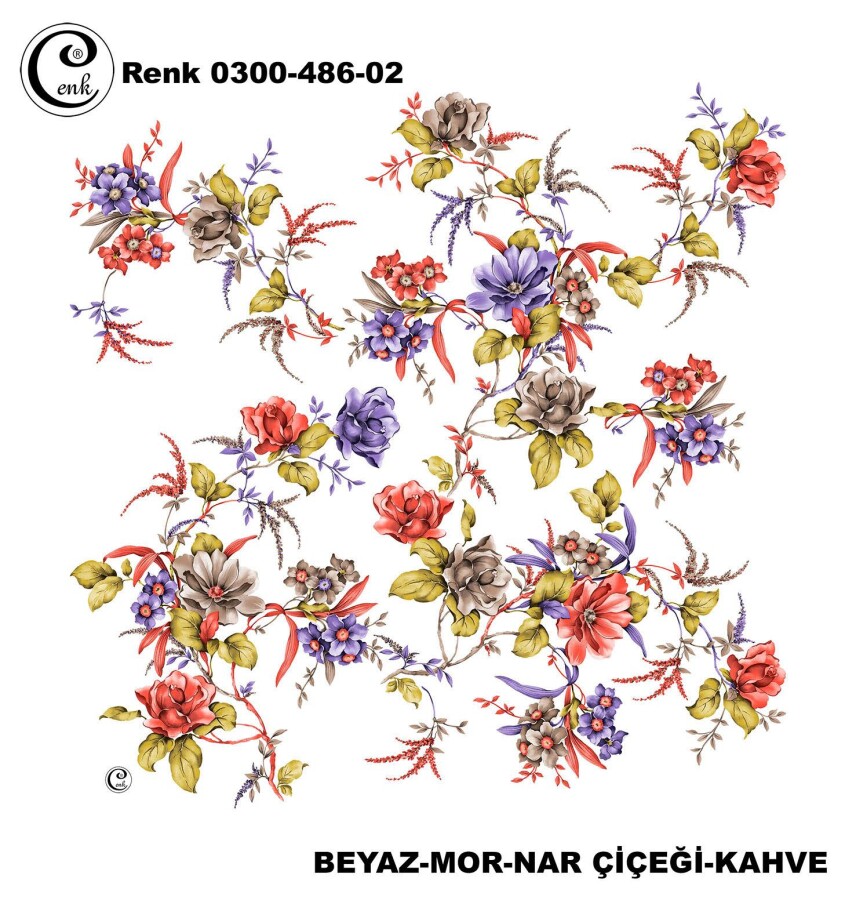 Cenk Desenli Yazma 100Cm 300-486-02 - CENK
