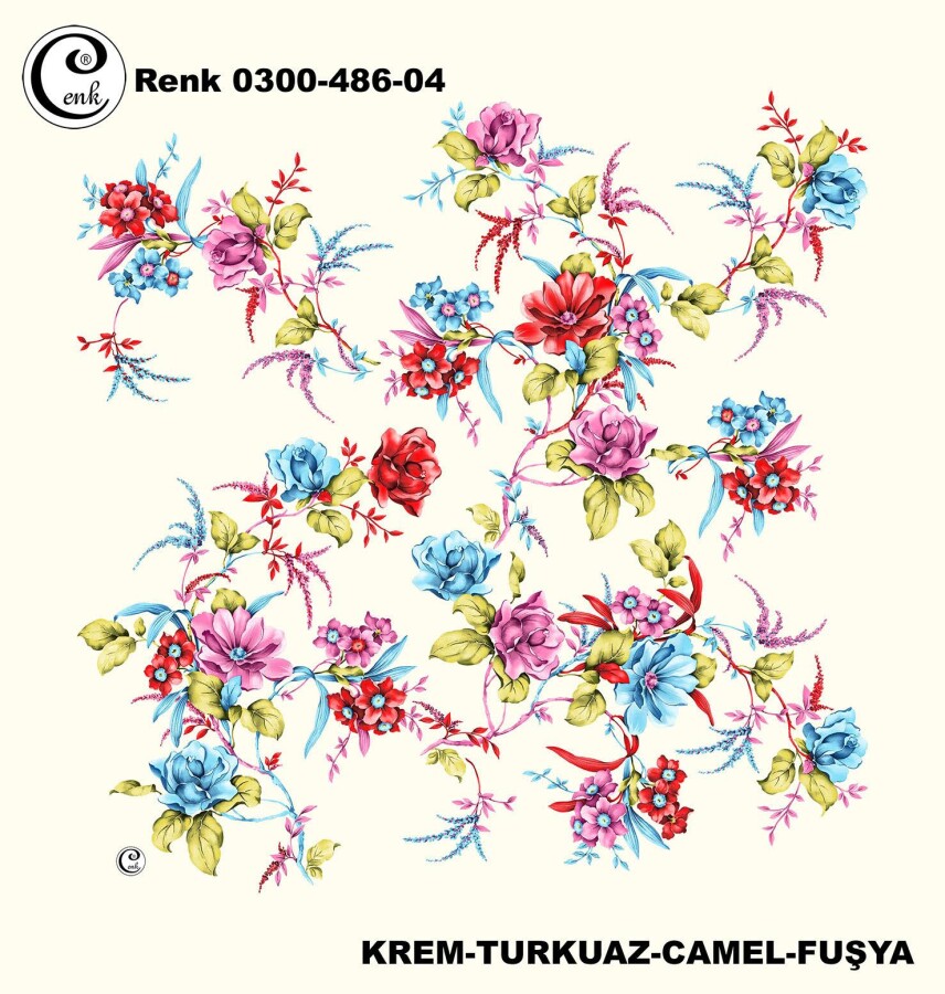 Cenk Desenli Yazma 100Cm 300-486-04 - CENK