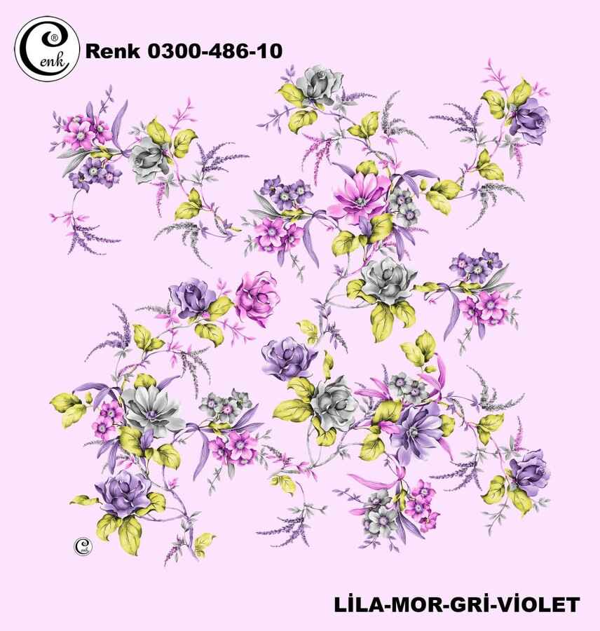 Cenk Desenli Yazma 100Cm 300-486-10 - CENK