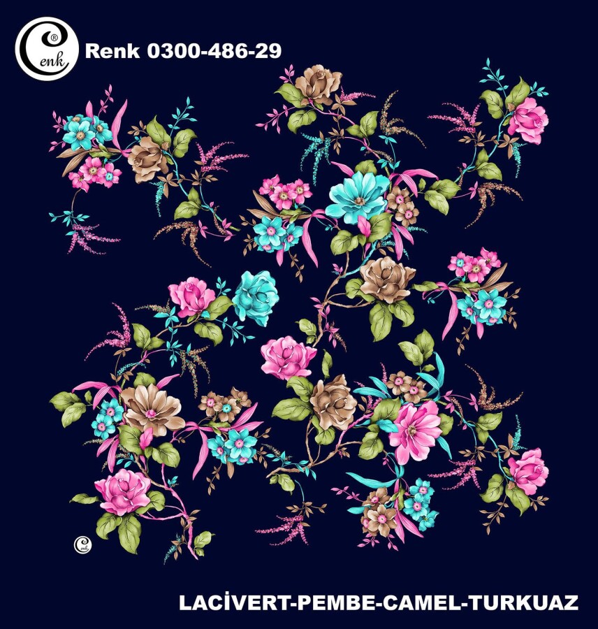 Cenk Desenli Yazma 100Cm 300-486-29 - CENK