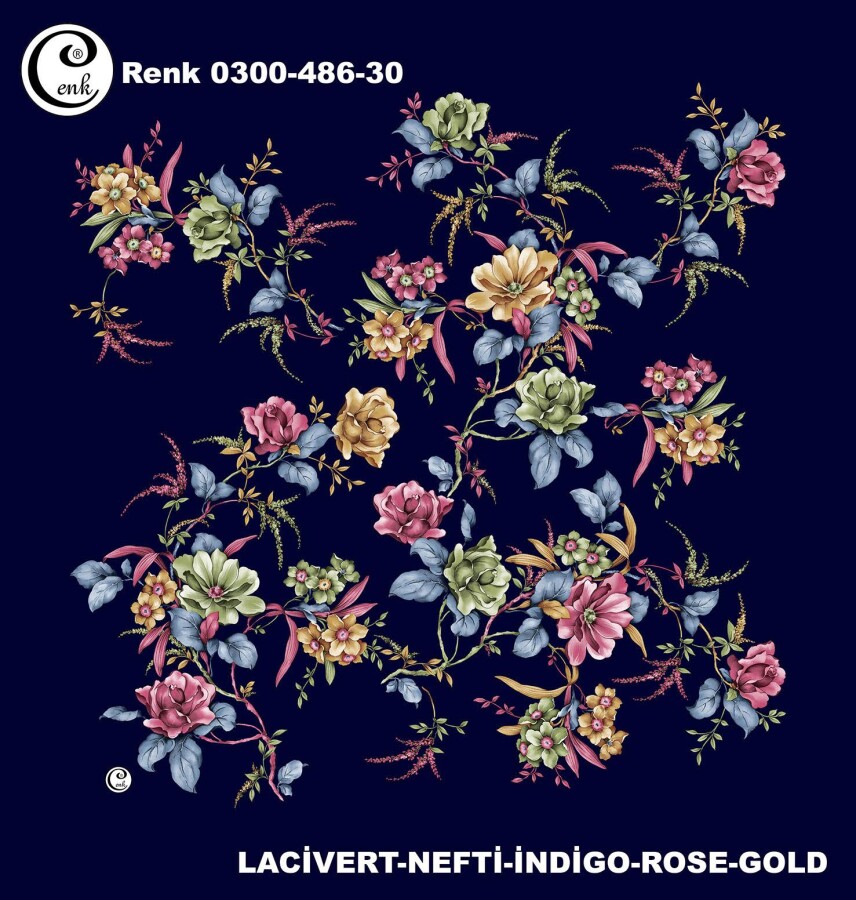 Cenk Desenli Yazma 100Cm 300-486-30 - CENK