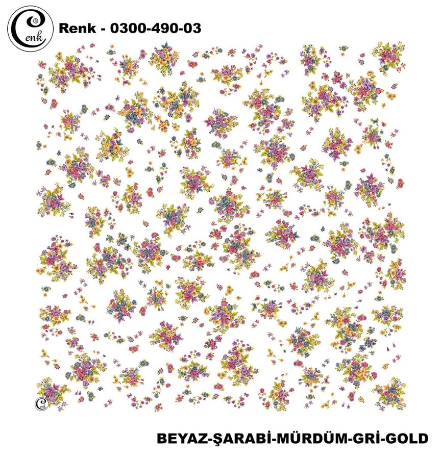 Cenk Desenli Yazma 100Cm 300-490-03 - CENK