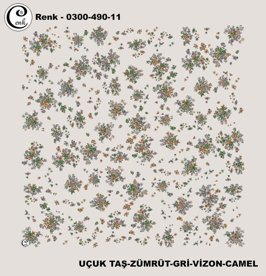 Cenk Desenli Yazma 100Cm 300-490-11 - CENK