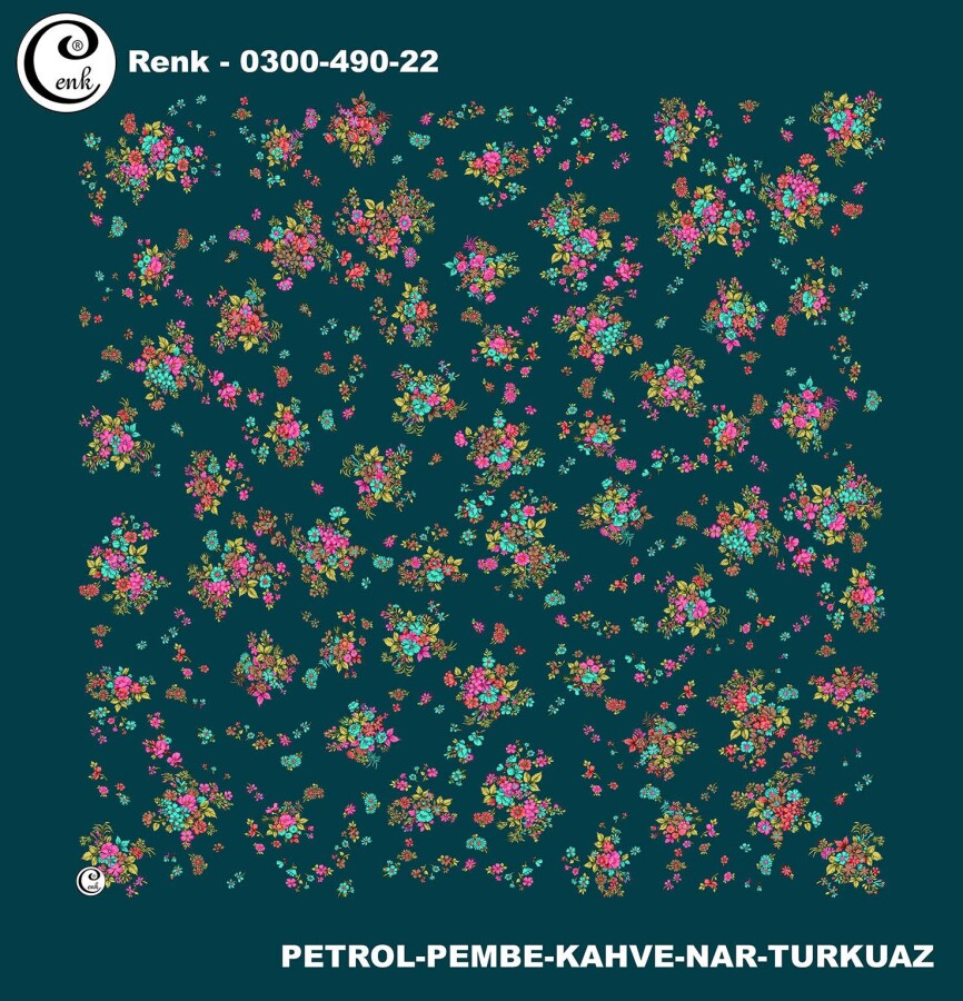 Cenk Desenli Yazma 100Cm 300-490-22 - CENK