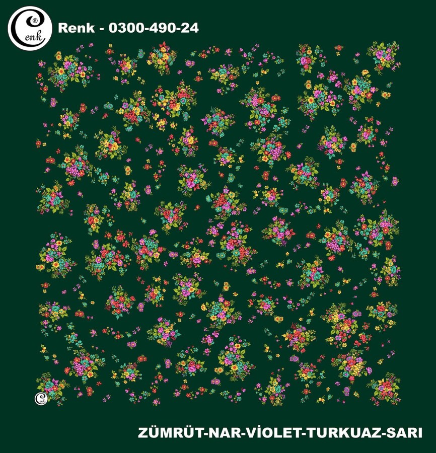 Cenk Desenli Yazma 100Cm 300-490-24 - CENK