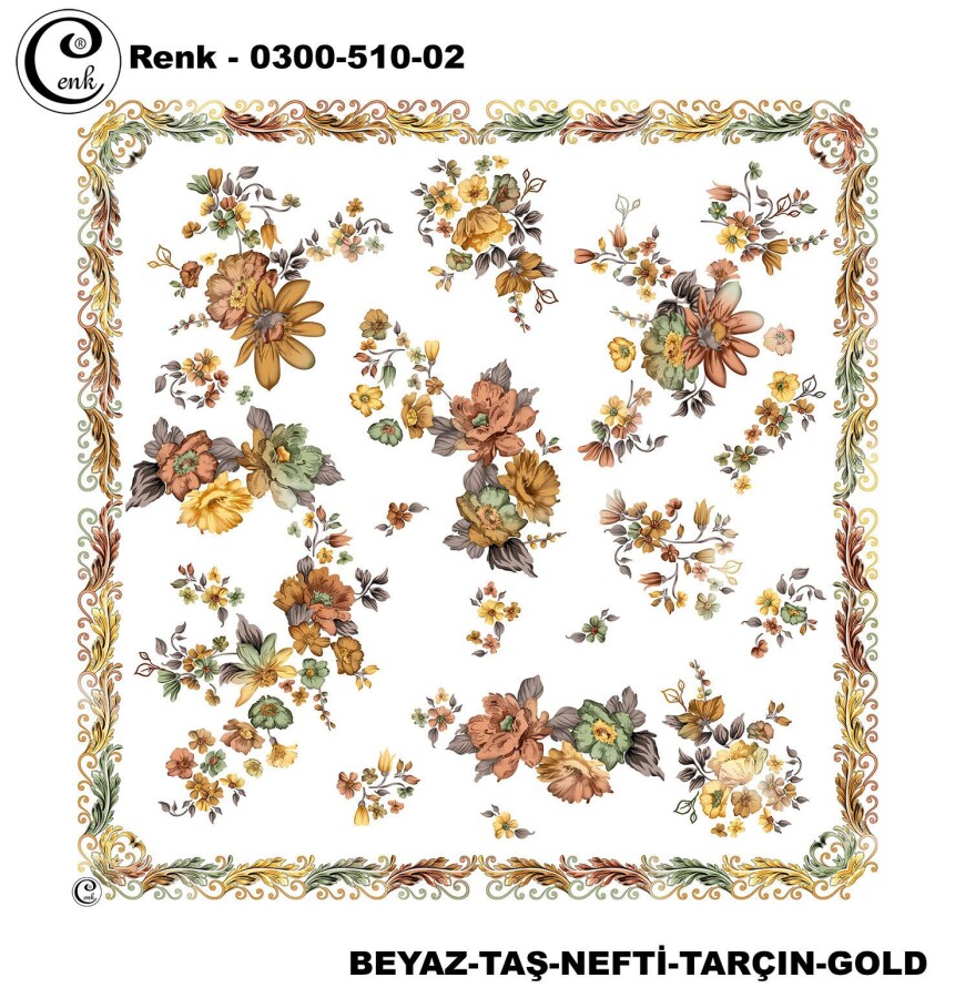 Cenk Desenli Yazma 100Cm 300-510-02 - CENK