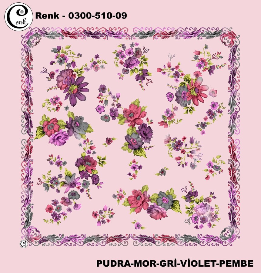 Cenk Desenli Yazma 100Cm 300-510-09 - CENK