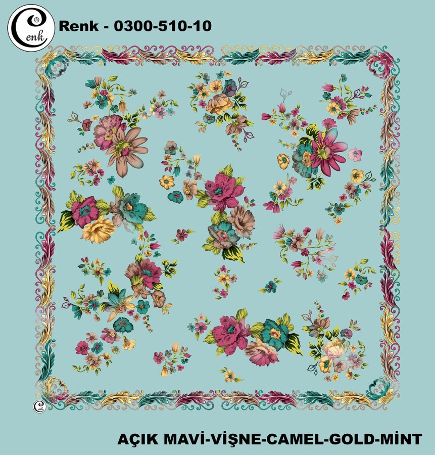 Cenk Desenli Yazma 100Cm 300-510-10 - CENK