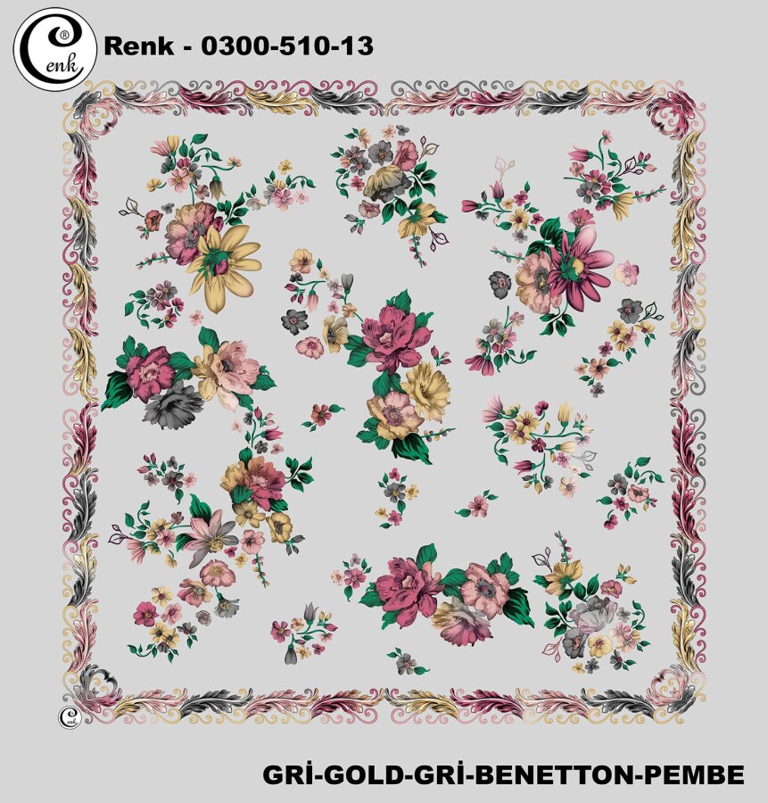 Cenk Desenli Yazma 100Cm 300-510-13 - CENK