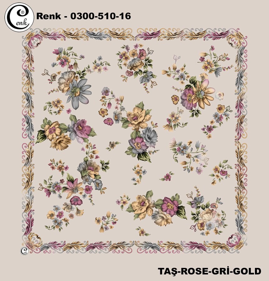 Cenk Desenli Yazma 100Cm 300-510-16 - CENK